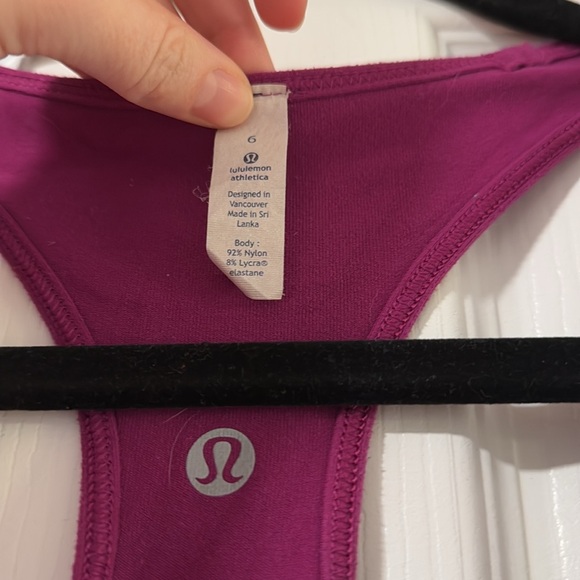 Lululemon Pink Tank Top - Size 6 - Picture 2 of 3